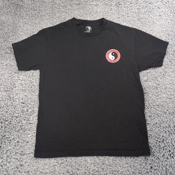 T & C Surf Designs Shirt Adult Medium Black Surf Aloha Hawaii Beach Skater Men - Picture 1 of 6